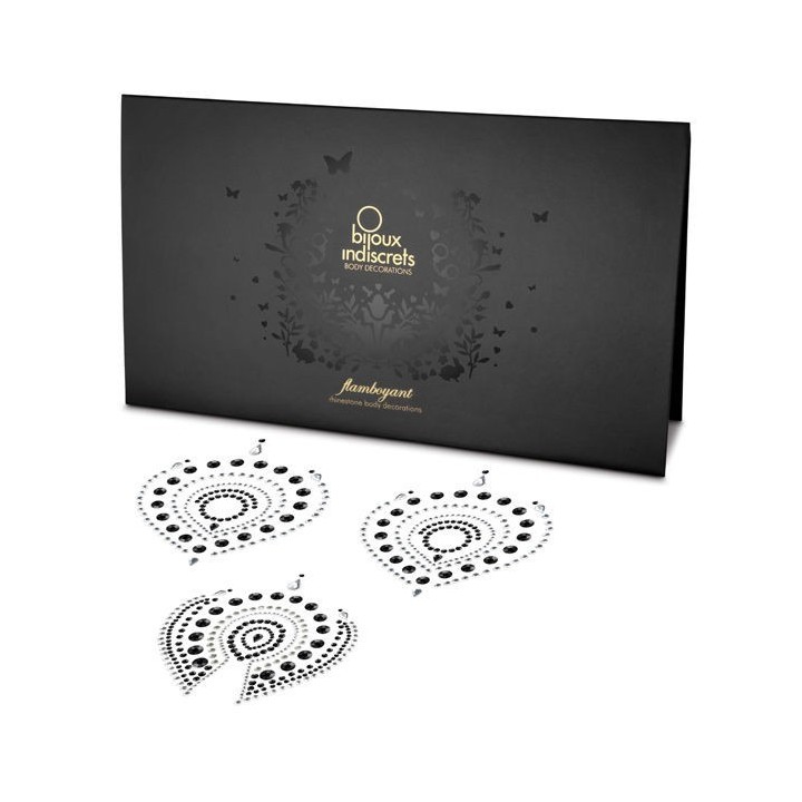 BIJOUX - INDISCRETS FLAMBOYANT NERO  ARGENTO