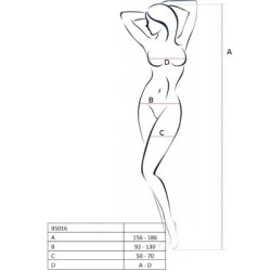 PASSION - WOMAN BS016 BODYSTOCKING ROSSO TAGLIA UNICA 2