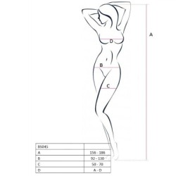 PASSION - WOMAN BS045 BODYSTOCKING BIANCO TAGLIA UNICA 2
