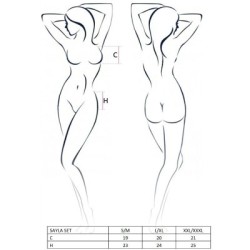 PASSION - SET DONNA SAYLA NERO TAGLIA L/XL 2