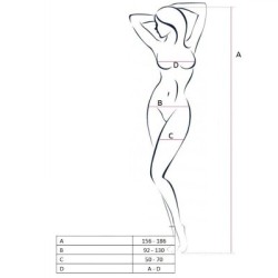 PASSION - WOMAN BS062 BODYSTOCKING BIANCO TAGLIA UNICA 2