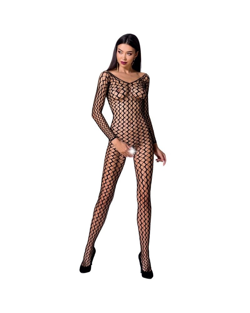 PASSION - WOMAN BS068 BODYSTOCKING ROSSO TAGLIA UNICA