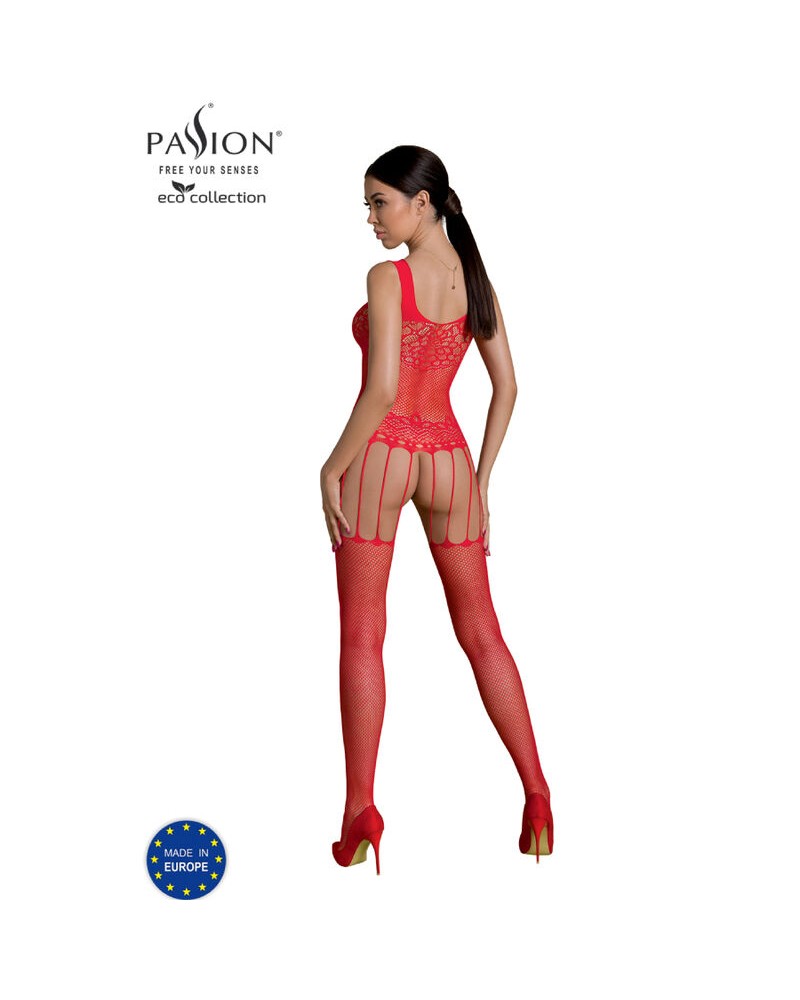 PASSION - COLLEZIONE ECO BODYSTOCKING ECO BS001 BIANCO