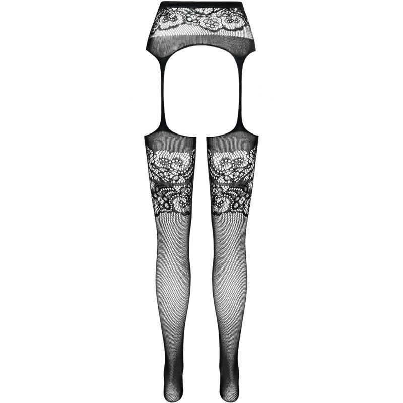 PASSION - S029 CALZE BIANCHE CON GIARRETTIERA TAGLIA UNICA