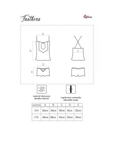 LIVCO CORSETTI FASHION - FANTHERA LC 90561 CAMICIA + PANTALONCINO BLU L/XL