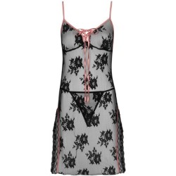 LIVCO CORSETTI FASHION - KARONIN LC 90628 CAMICIA + PANTY NERO L/XL 2