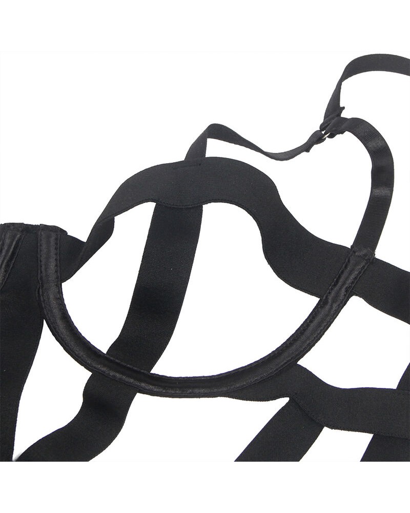 SUBBLIME - CORPO SEXY CON RITAGLI NERO L/XL