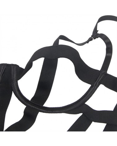 SUBBLIME - CORPO SEXY CON RITAGLI NERO L/XL