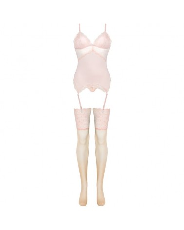 LIVCO CORSETTI FASHION - SET PERSINNE PESCA CORSETTO + SLIP + CALZE