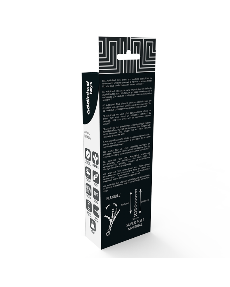 ADDICTED TOYS - PERLINE ANALI 29 CM NERO