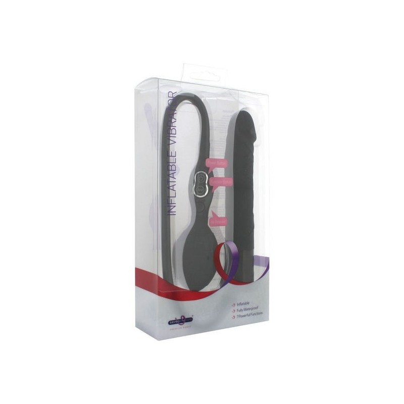 SEVEN CREATIONS - VIBRATORE GONFIABILE NERO