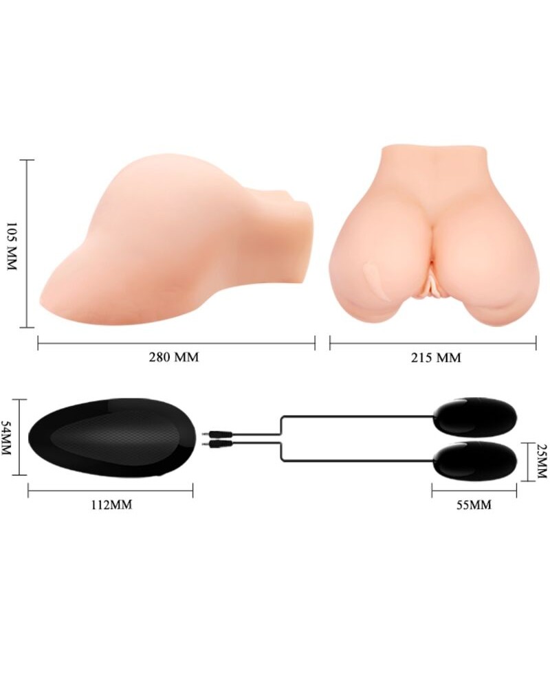 CRAZY BULL - VAGINA E ANO CON RETE REALISTICA CON VIBRAZIONE