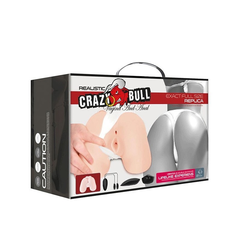 CRAZY BULL - VAGINA E ANO REALISTICI CON VIBRAZIONE POSIZIONE 5