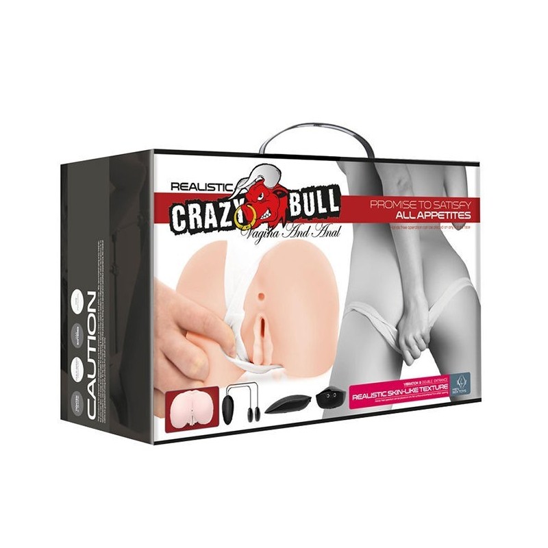 CRAZY BULL - VAGINA E ANO REALISTICI CON VIBRAZIONE POSIZIONE 8