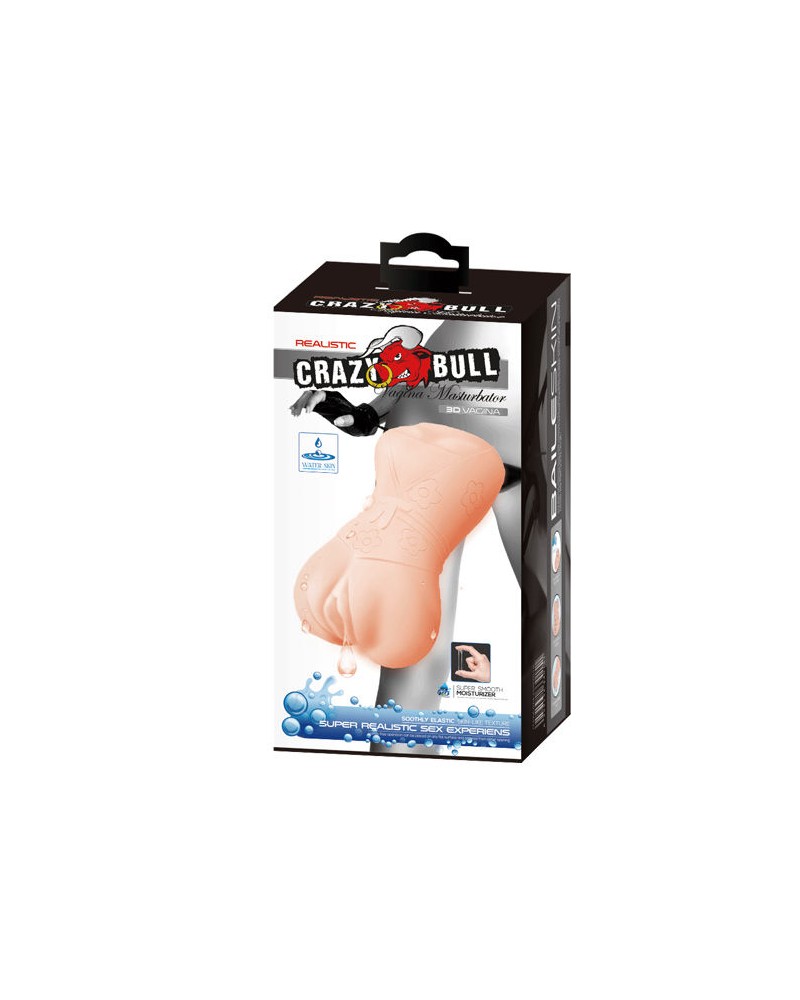 CRAZY BULL - MASTURBADOR PELLE ACQUA MODELLO VAGINA 4