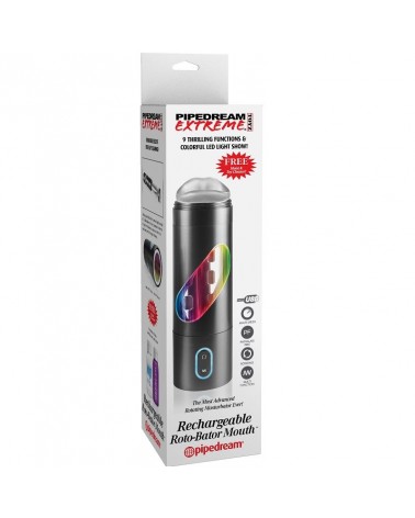 EXTREME TOYZ - BOCCA MASTURBATORE MASCHILE ROTO BATOR USB