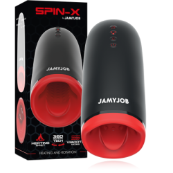 JAMYJOB - MASTURBATORE RISCALDANTE E ROTANTE SPIN-X 2