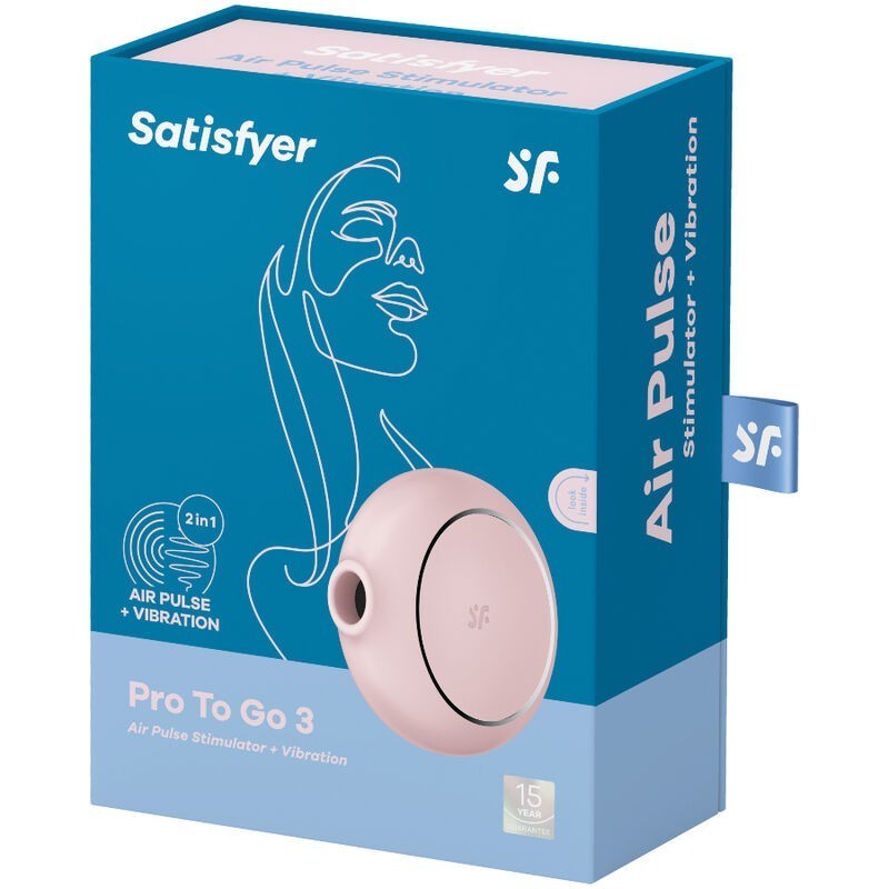 SATISFYER - STIMOLATORE E VIBRATORE A DOPPIO PRO TO GO 3 BLU