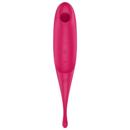 SATISFYER - STIMOLATORE E VIBRATORE TWIRLING PRO AIR PULSE BLU