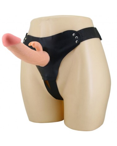 PRETTY LOVE - MAVIS HARNESS SLIP UNIVERSALE CON DILDO 19 CM NATURALE