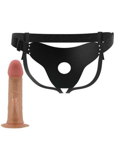 PRETTY LOVE - MAVIS HARNESS SLIP UNIVERSALE CON DILDO 19 CM NATURALE