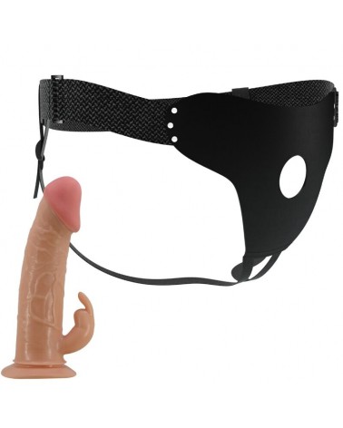 PRETTY LOVE - MAVIS HARNESS SLIP UNIVERSALE CON DILDO 19 CM NATURALE