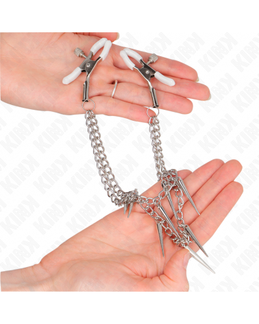 KINK - PINZE PER CAPEzzoli CON CATENE A SPUNTE 30 CM
