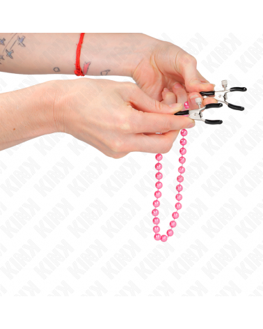 KINK - MORSETTI PER CAPEZZOLI A CATENA VIOLA 30 CM