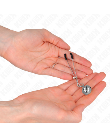 KINK - PINZE PER CAPEZZOLI A CAMPANA SOTTILE ARGENTO 7 CM