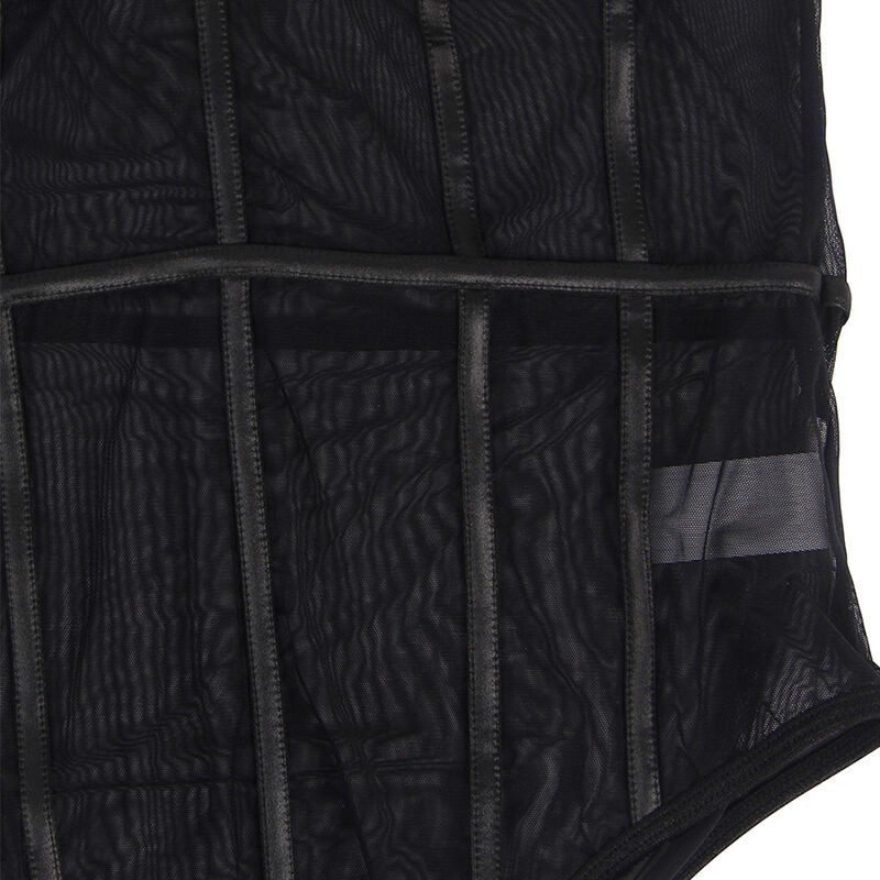 SUBBLIME - BODY CON BRETELLE A CATENA NERA L/XL