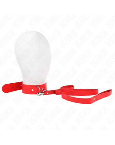 KINK - COLLANA CON CINTURA 116 CM ROJO CINTURINO REGOLABILE 32-50 CM X 8 CM 2