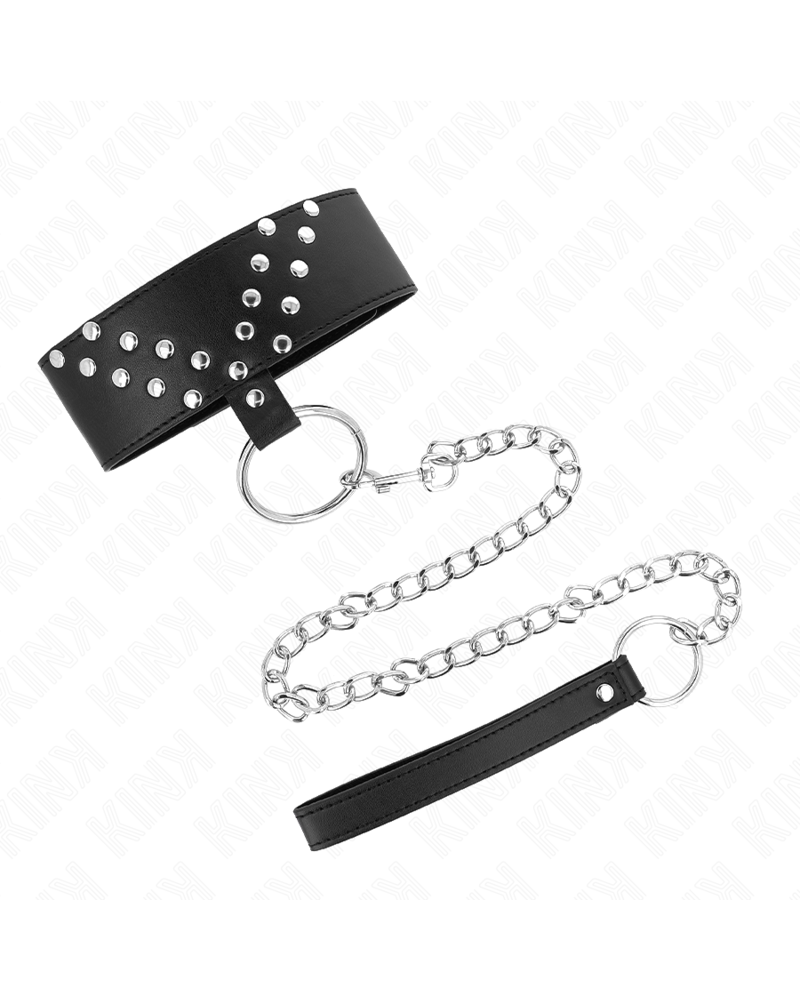 KINK - COLLANA CON CINTURA 65 CM CON RIVETTO A V REGOLABILE 36-43 CM X 5 CM