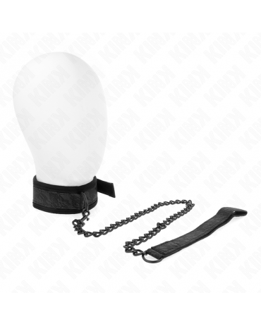 KINK - COLLARE MODELLO BASE CON GUINZAGLIO 77 CM MODELLO 5 REGOLABILE 34-54 CM X 5 CM 2