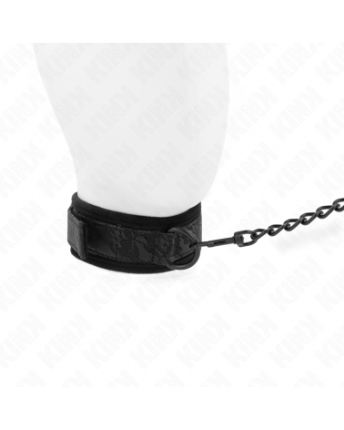 KINK - COLLARE MODELLO BASE CON GUINZAGLIO 77 CM MODELLO 5 REGOLABILE 34-54 CM X 5 CM