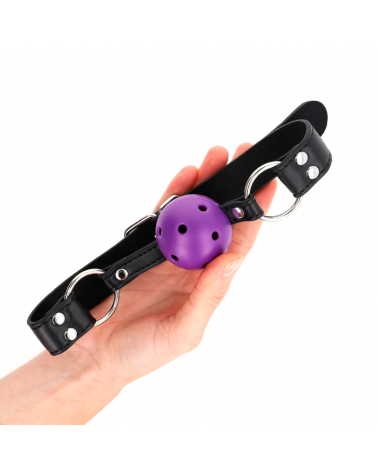 KINK - PALLA TRASPIRANTE BAVAGLIO 4 CM CON DOPPIO RIVETTO VIOLA 62,5 x 2,5 CM REGOLABILE 42-58 CM