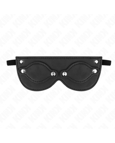 KINK - MASCHERA IN SIMILPELLE CON COPRI OCCHI RIMOVIBILI 22 x 9 CM