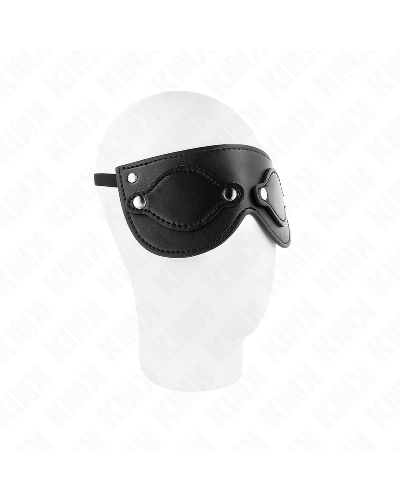 KINK - MASCHERA IN SIMILPELLE CON COPRI OCCHI RIMOVIBILI 22 x 9 CM