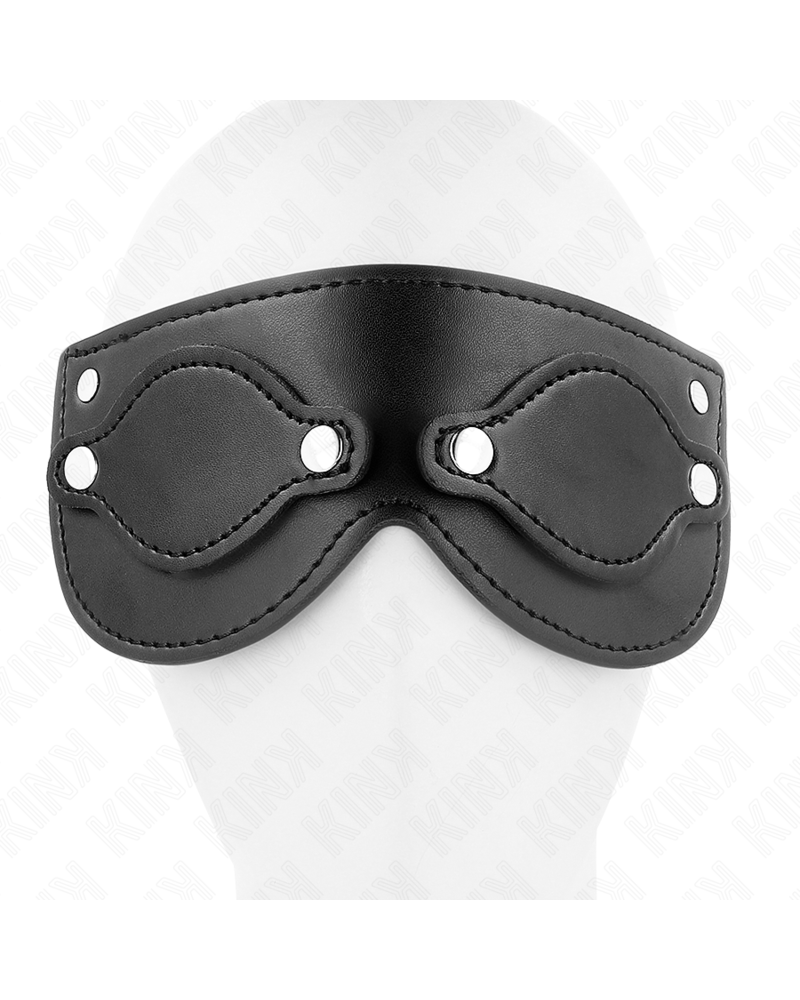 KINK - MASCHERA IN SIMILPELLE CON COPRI OCCHI RIMOVIBILI 22 x 9 CM