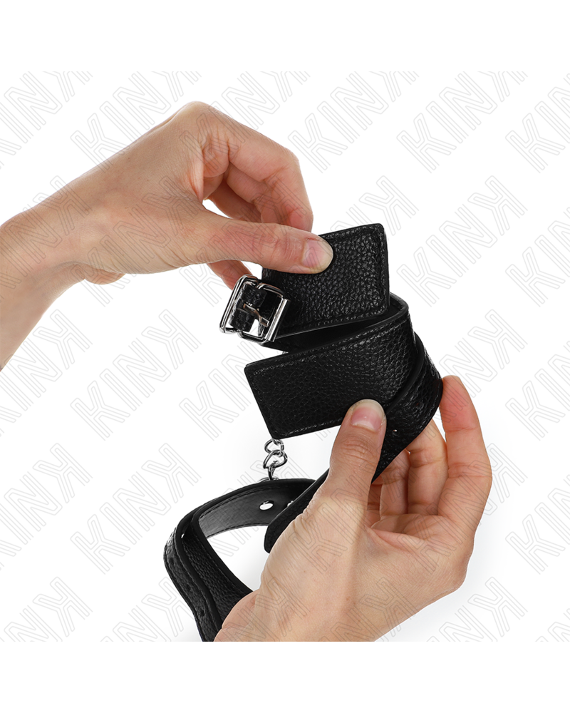 KINK - RESISTENZA DA POLSO CON MOTIVO SERPENTE NERO REGOLABILE 20-28 CM X 5,4 CM