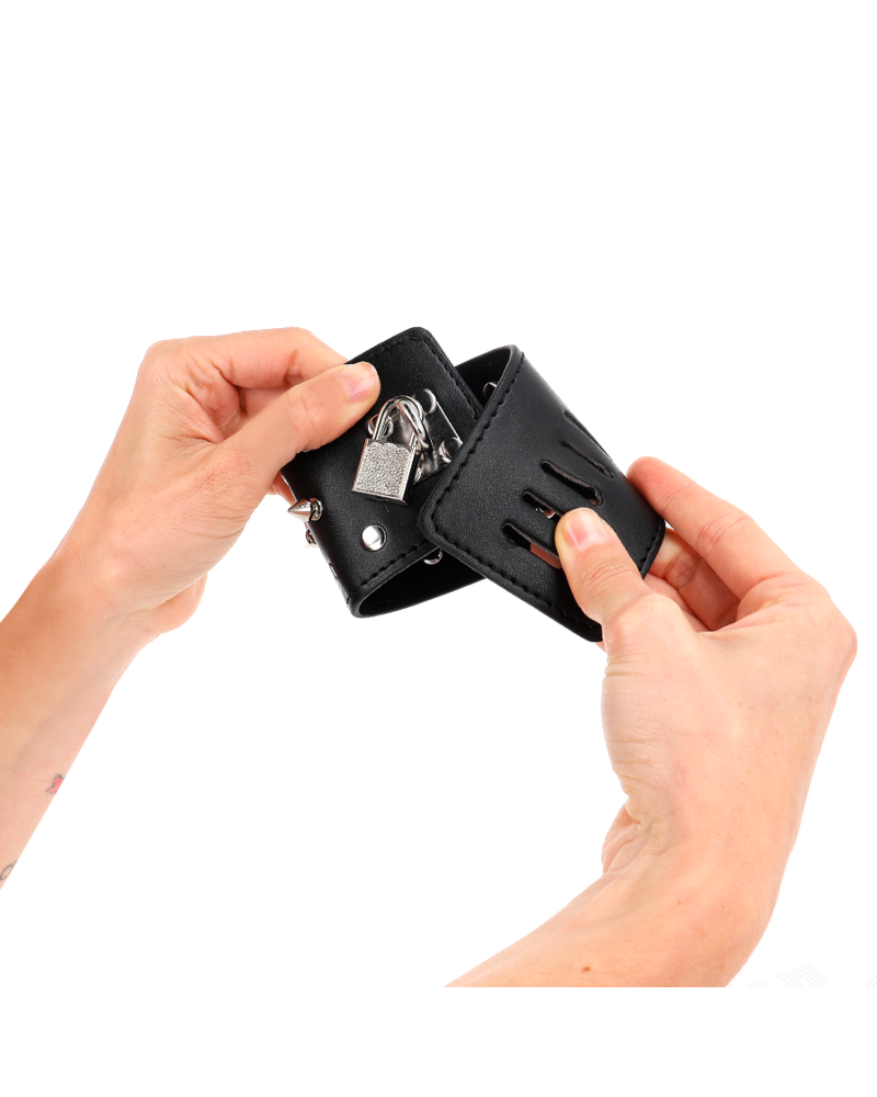 KINK - RESISTENZA DA POLSO PUNK CON PUNTE 25 X 6 CM