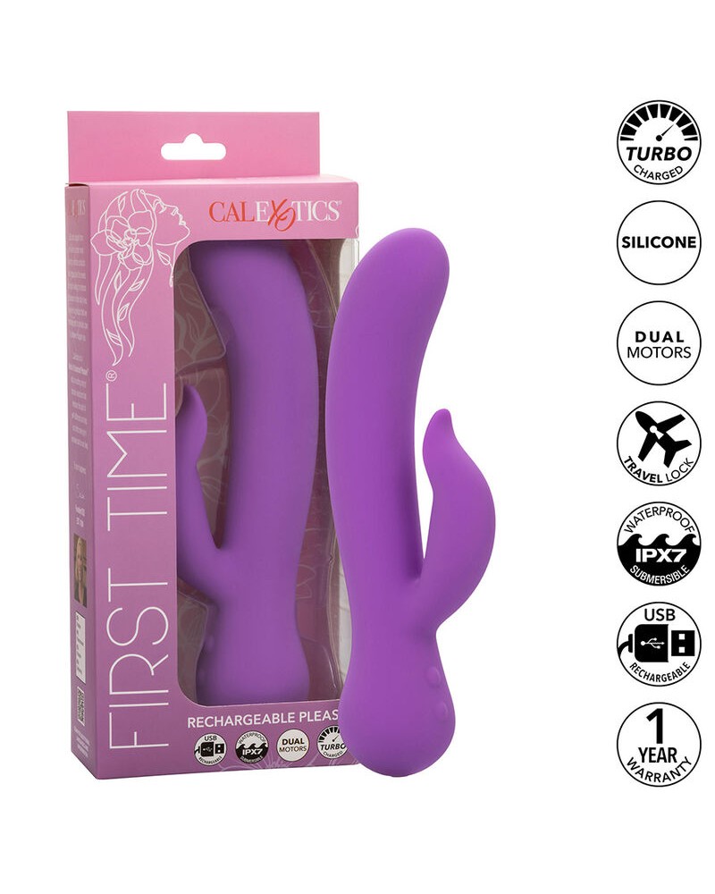 CALEXOTICS - FIRST TIME VIBRATORE PLEASER RICARICABILE VIOLA