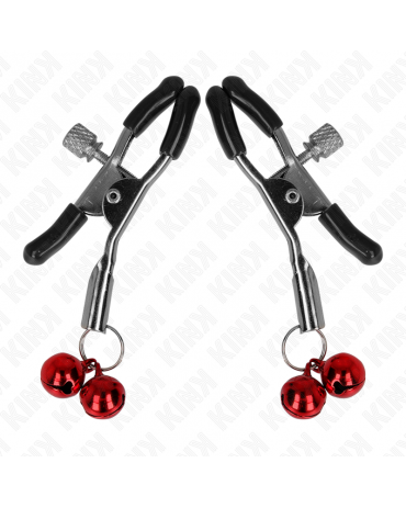 KINK - MORSETTO PER CAPEZZOLI DOPPIA CAMPANA ROSSO 6 CM 2