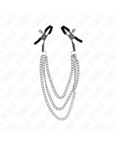 KINK - PINZE PER CAPEzzoli CON 3 CATENE ARGENTO 20/23/28 CM