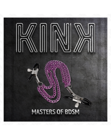 KINK - PINZE PER CAPEzzoli CON 3 CATENE VIOLA 20/23/28 CM