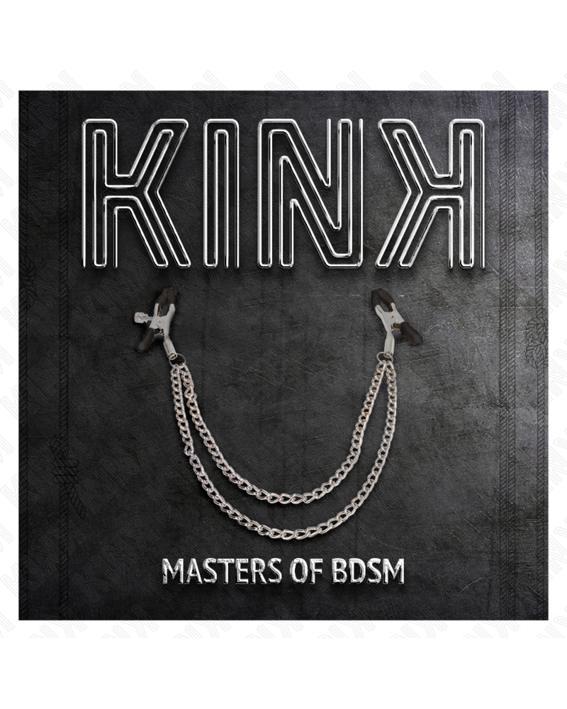 KINK - PINZE PER CAPEzzoli CON 2 CATENE SPESSE ARGENTO 20/23 CM