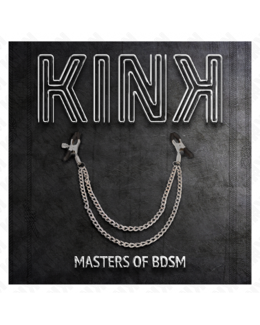 KINK - PINZE PER CAPEzzoli CON 2 CATENE SPESSE ARGENTO 20/23 CM