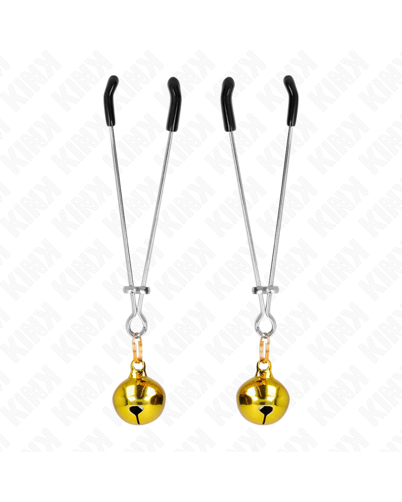 KINK - PINZE PER CAPEZZOLI A CAMPANA SOTTILE ORO 7 CM