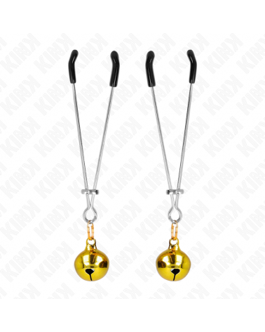 KINK - PINZE PER CAPEZZOLI A CAMPANA SOTTILE ORO 7 CM