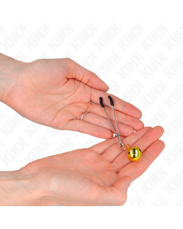 KINK - PINZE PER CAPEZZOLI A CAMPANA SOTTILE ORO 7 CM