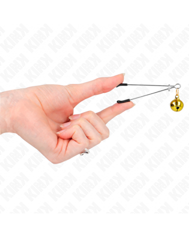 KINK - PINZE PER CAPEZZOLI A CAMPANA SOTTILE ORO 7 CM